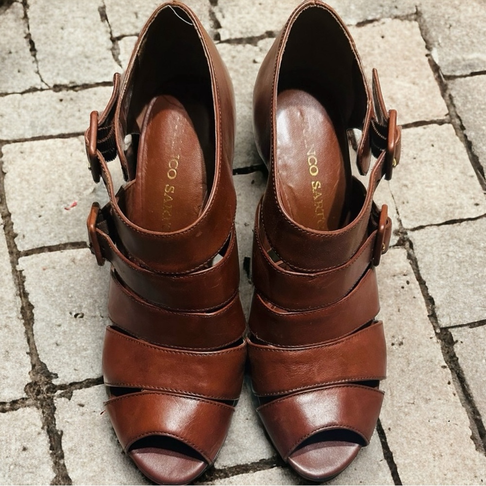 Franco Sarto Judge Cognac Brown 7.5 M